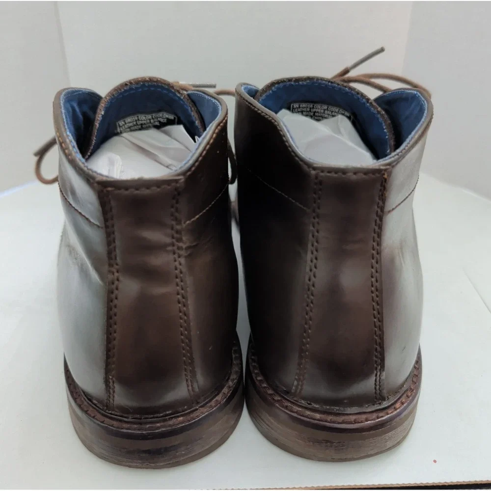 Mark Nason X Skechers Men's Sz 11 Brown Leather Chukka Lace-Up Boots Beatles